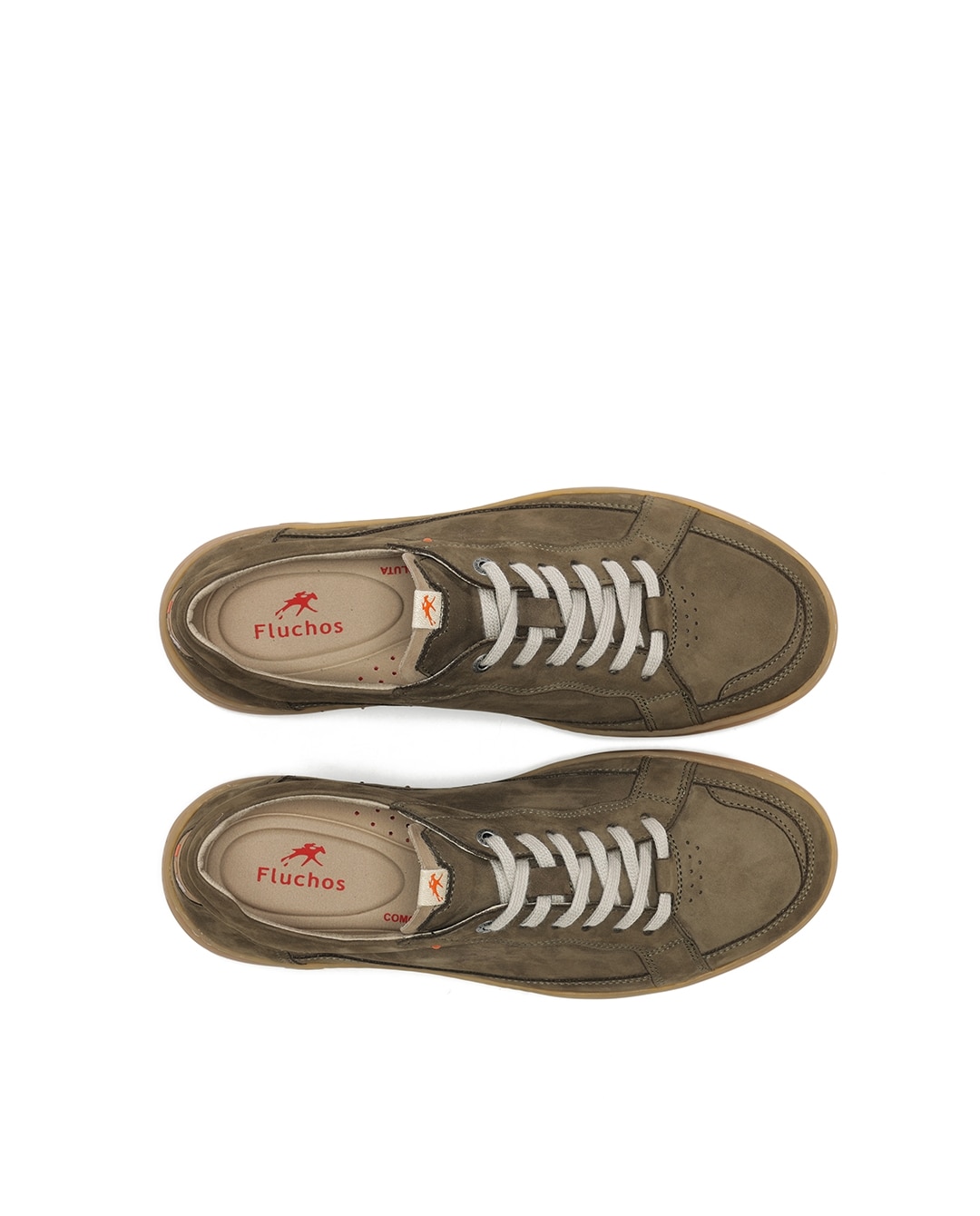 Imagen 5 de Zapatos de cordones de hombre fabricados en nobuck - Fluchos - Verde Verde