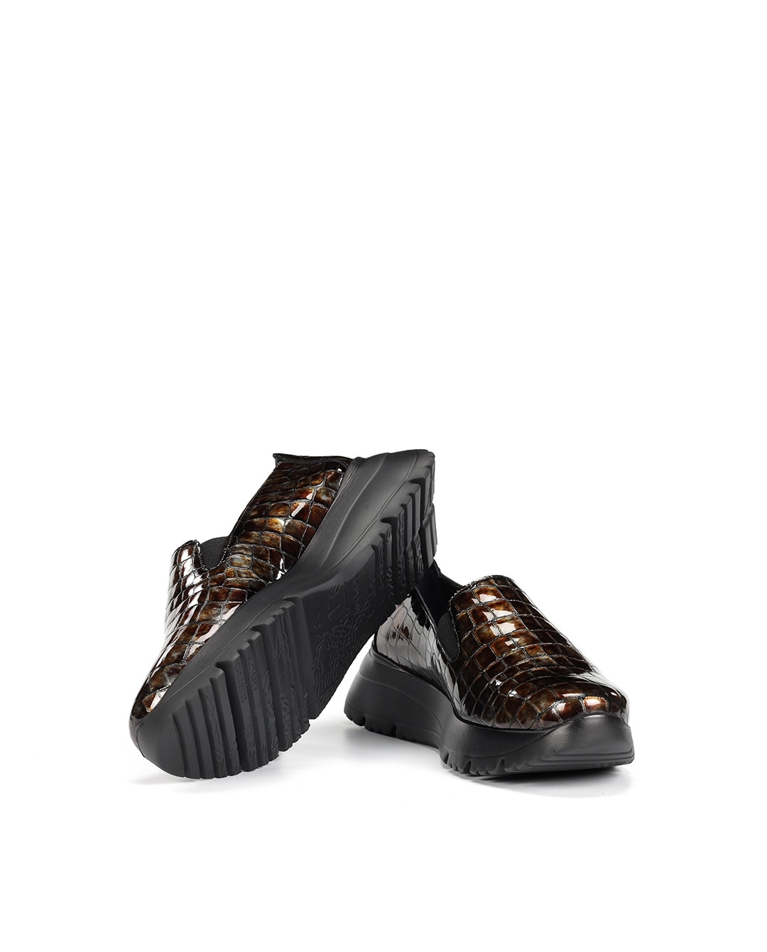 Imagen 4 de Mocasines de mujer fabricados en charol - Fluchos - Marrón Marrón