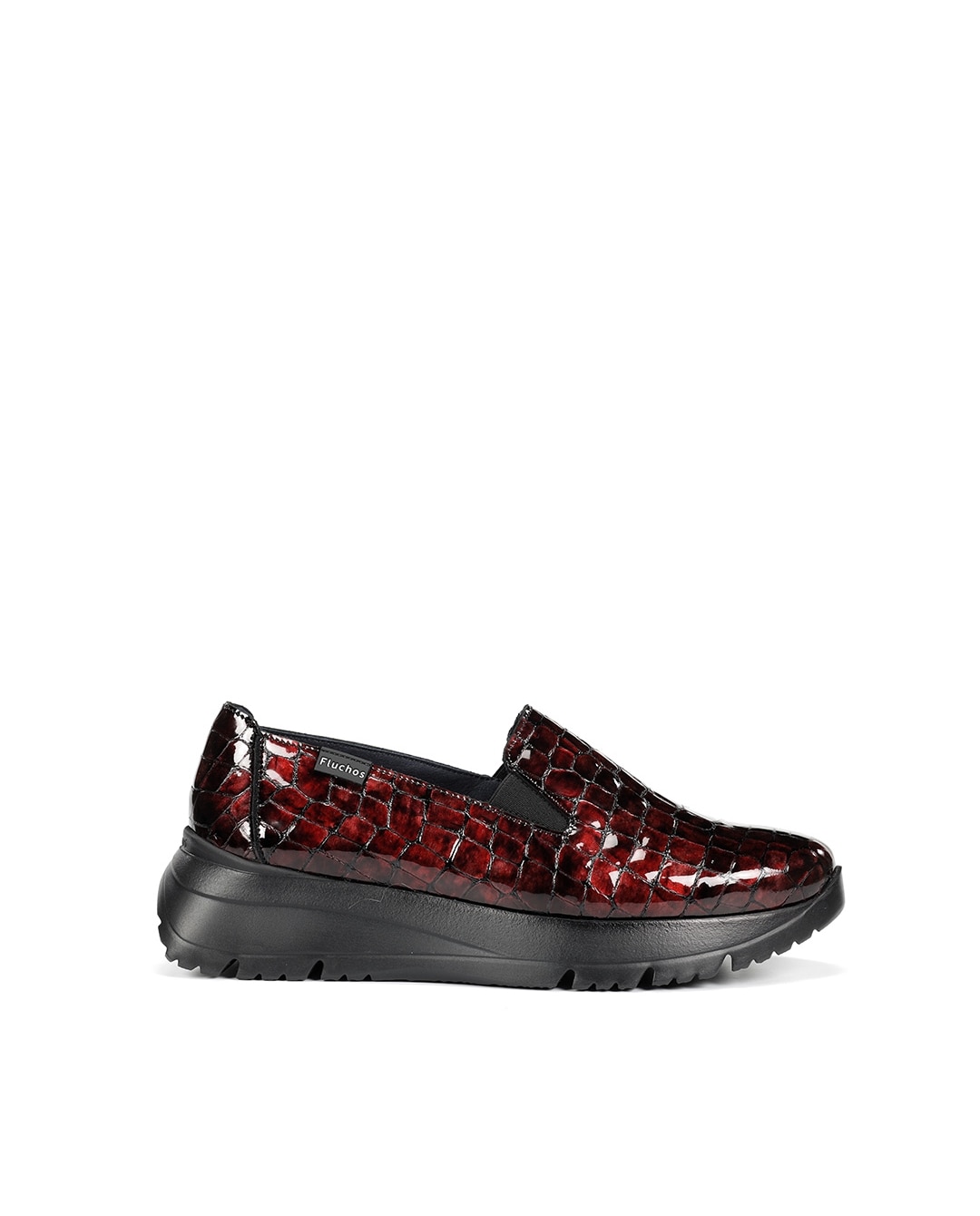 Imagen 0 de Mocasines de mujer fabricados en charol Rojo
