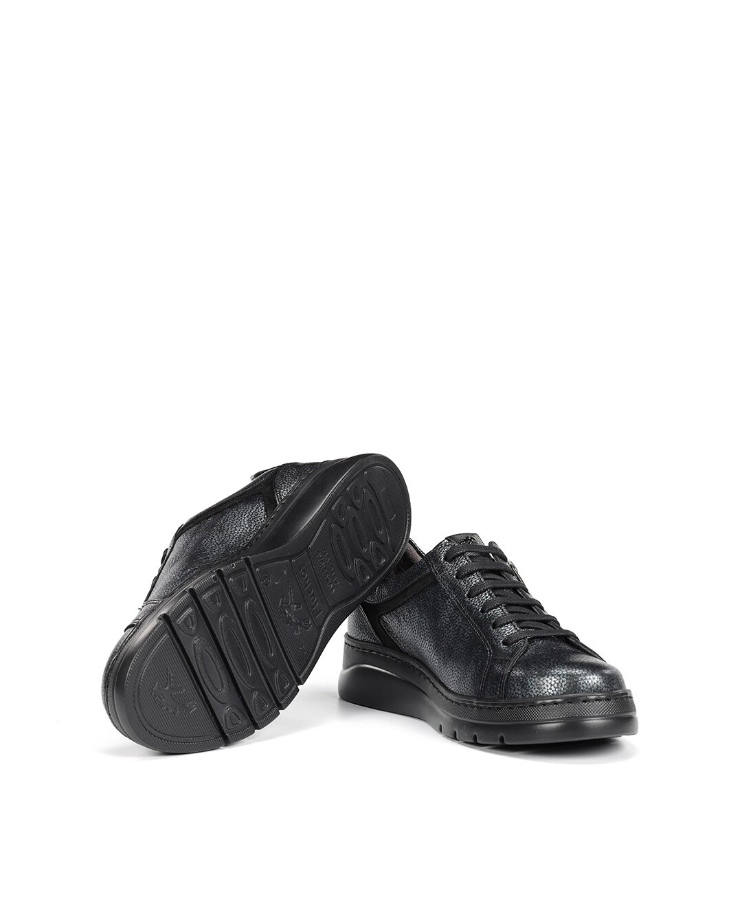 Zapatos de cordones de mujer fabricados en piel - Fluchos - Gris Gris-4