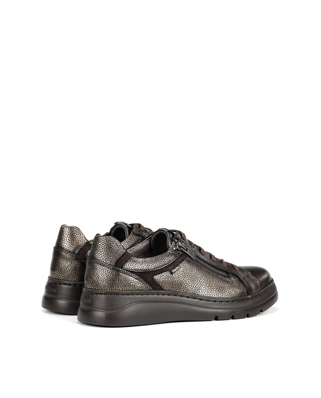 Zapatos de cordones de mujer fabricados en piel - Fluchos - Marrón Marrón-2