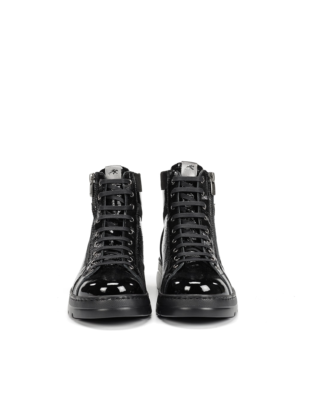 Botines de mujer fabricados en charol - Fluchos - Negro Negro-2