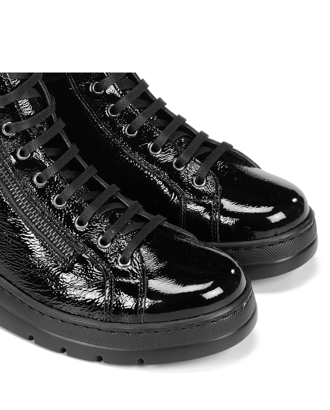 Botines de mujer fabricados en charol - Fluchos - Negro Negro-6