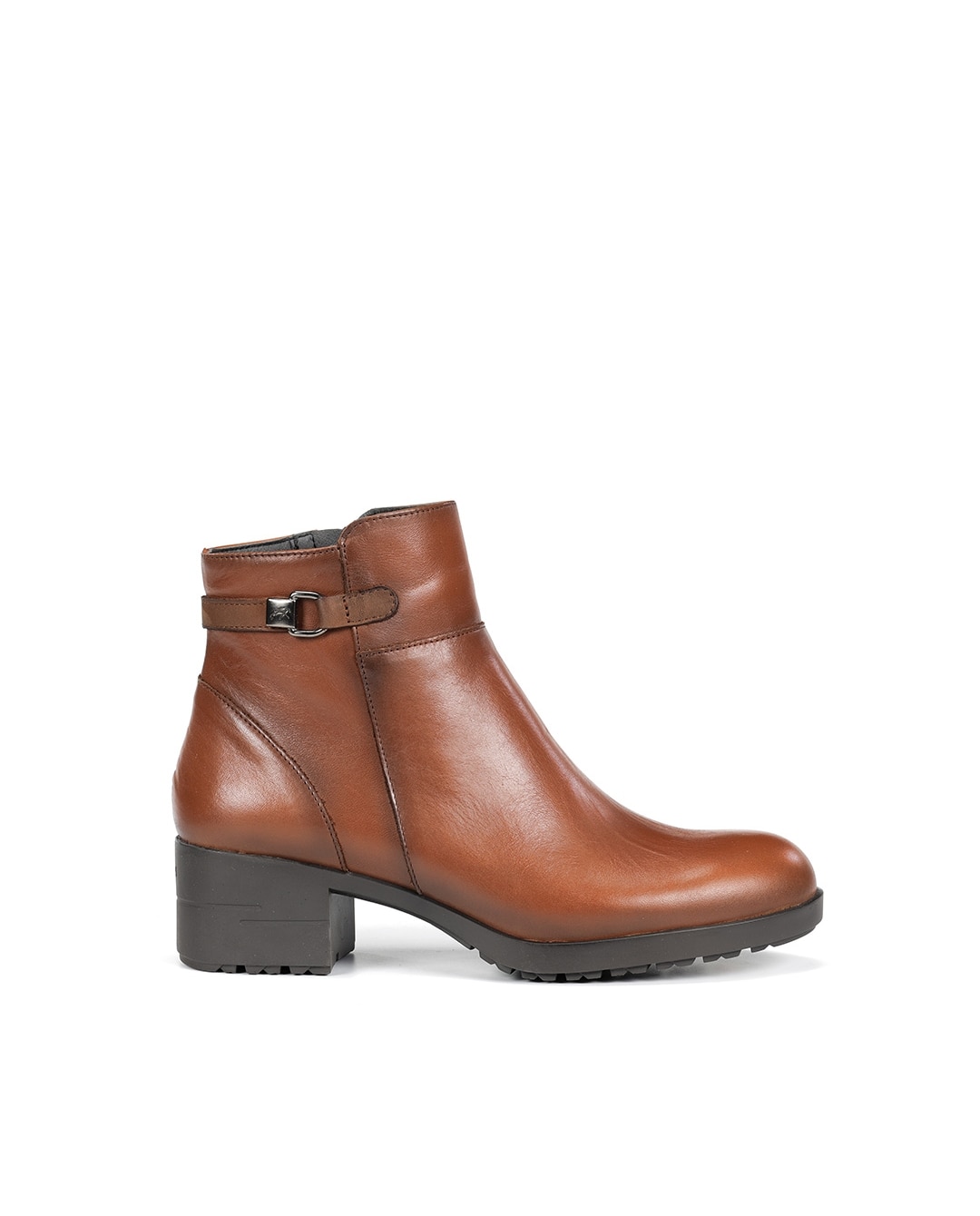 Botines de mujer fabricados en piel - Fluchos - Marrón Marrón-1