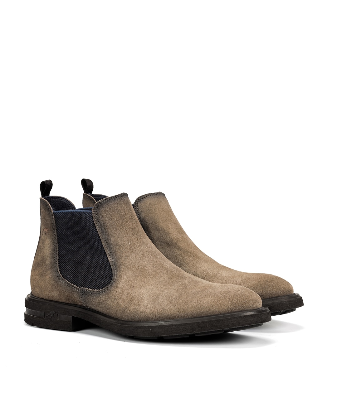 Botines de hombre fabricados en serraje - Fluchos - Marrón Marrón-3