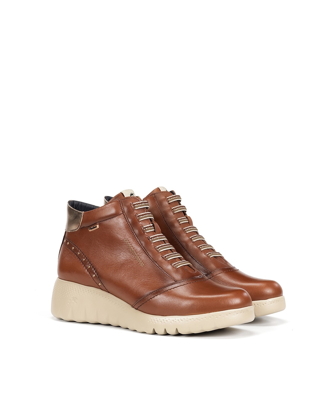 Botines de mujer fabricados en piel - Fluchos - Marrón chocolate Marrón chocolate-4