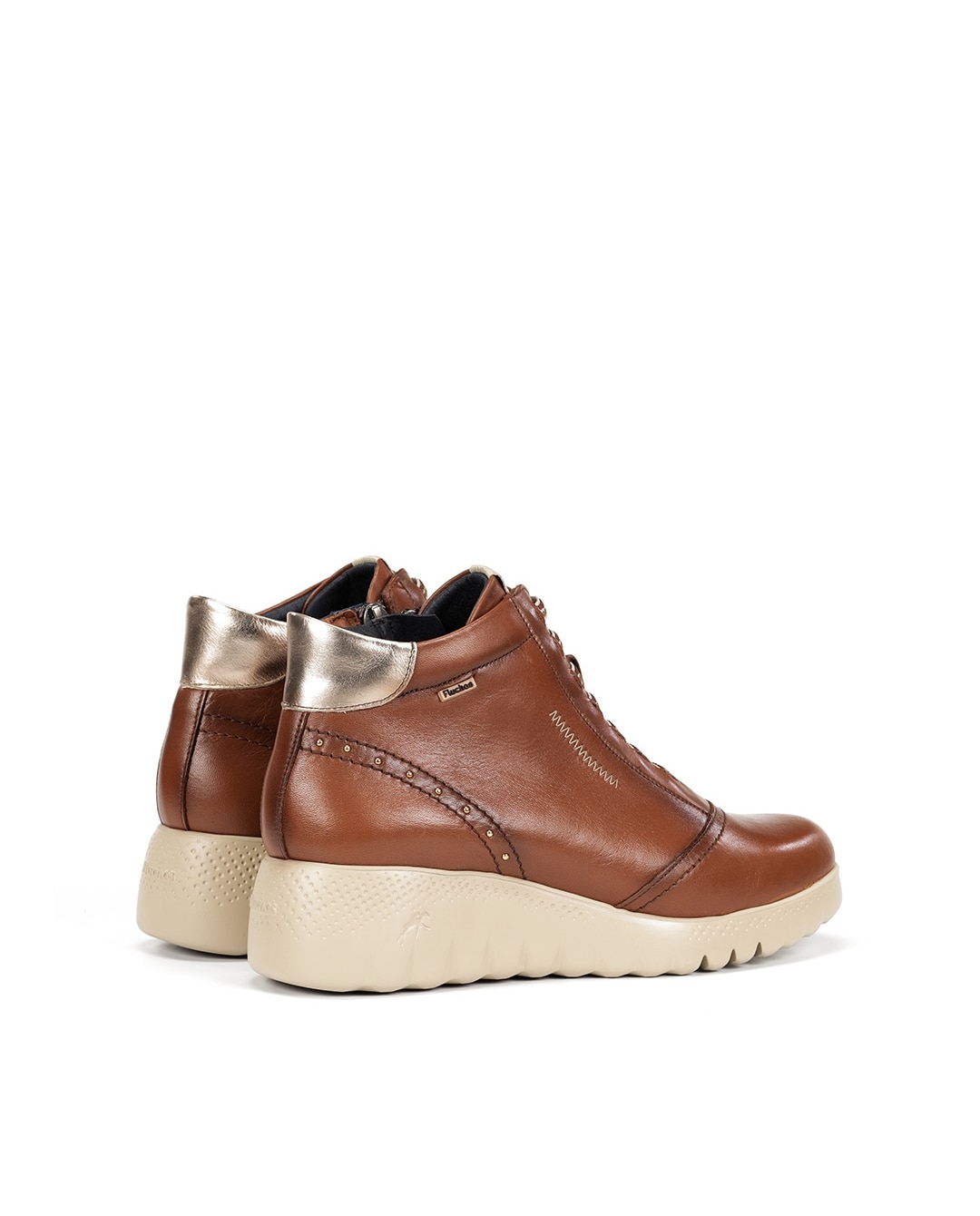Botines de mujer fabricados en piel - Fluchos - Marrón chocolate Marrón chocolate-3