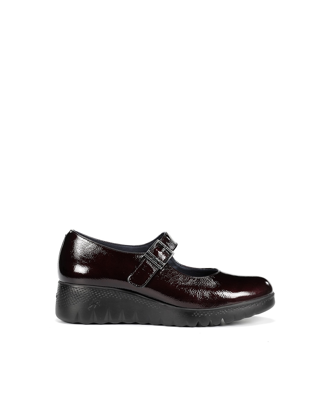 Zapatos de cordones de mujer fabricados en charol - Fluchos - Rojo Rojo-1