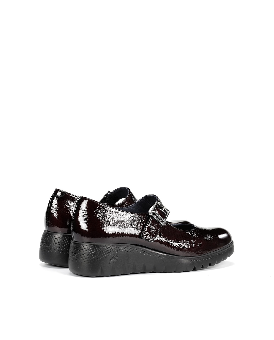 Zapatos de cordones de mujer fabricados en charol - Fluchos - Rojo Rojo-2