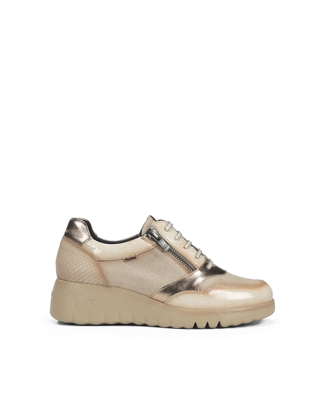 Zapatos de cordones de mujer fabricados en piel - Fluchos - Marrón piedra Marrón piedra-1