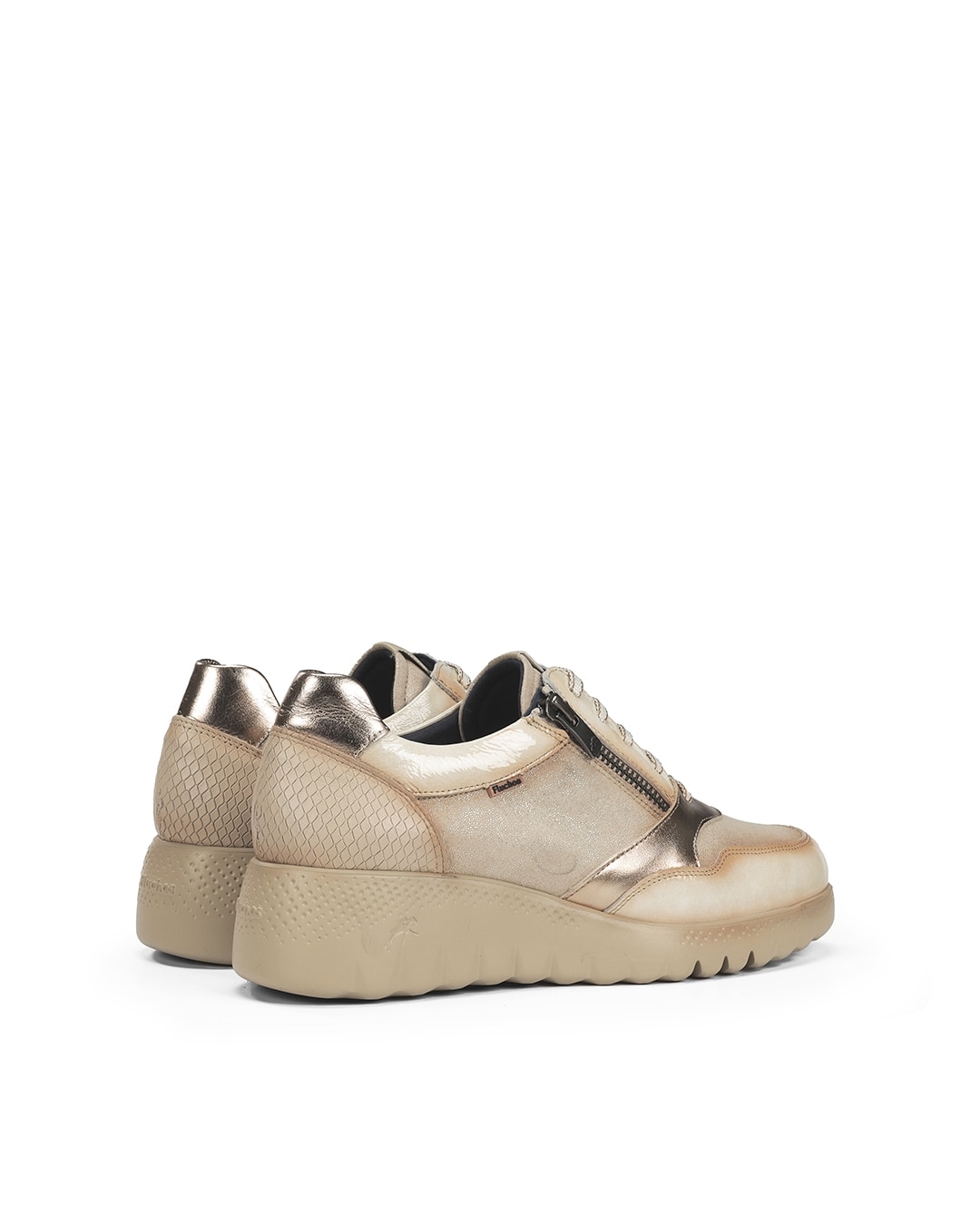 Zapatos de cordones de mujer fabricados en piel - Fluchos - Marrón piedra Marrón piedra-2