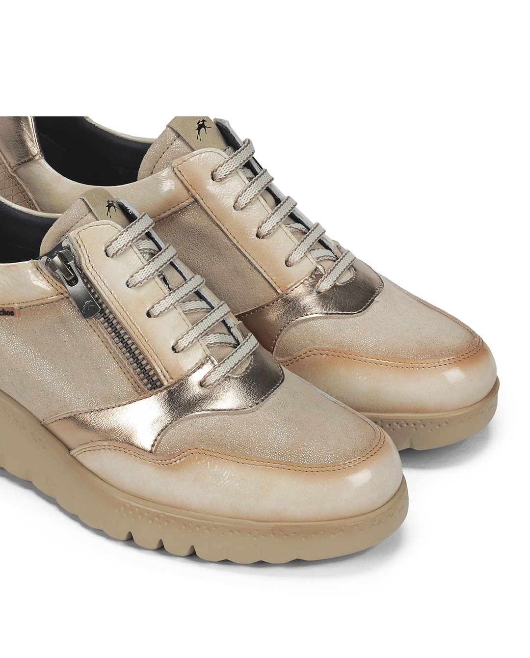 Zapatos de cordones de mujer fabricados en piel - Fluchos - Marrón piedra Marrón piedra-6