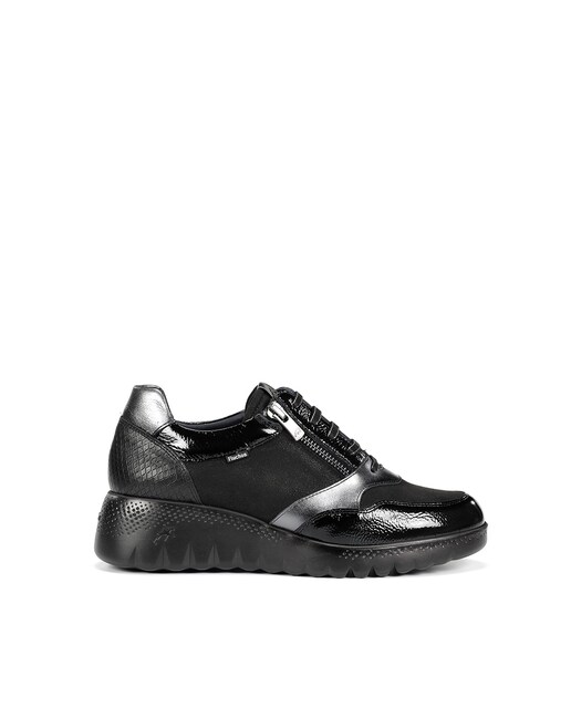 Imagen 0 de Zapatos de cordones de mujer fabricados en piel