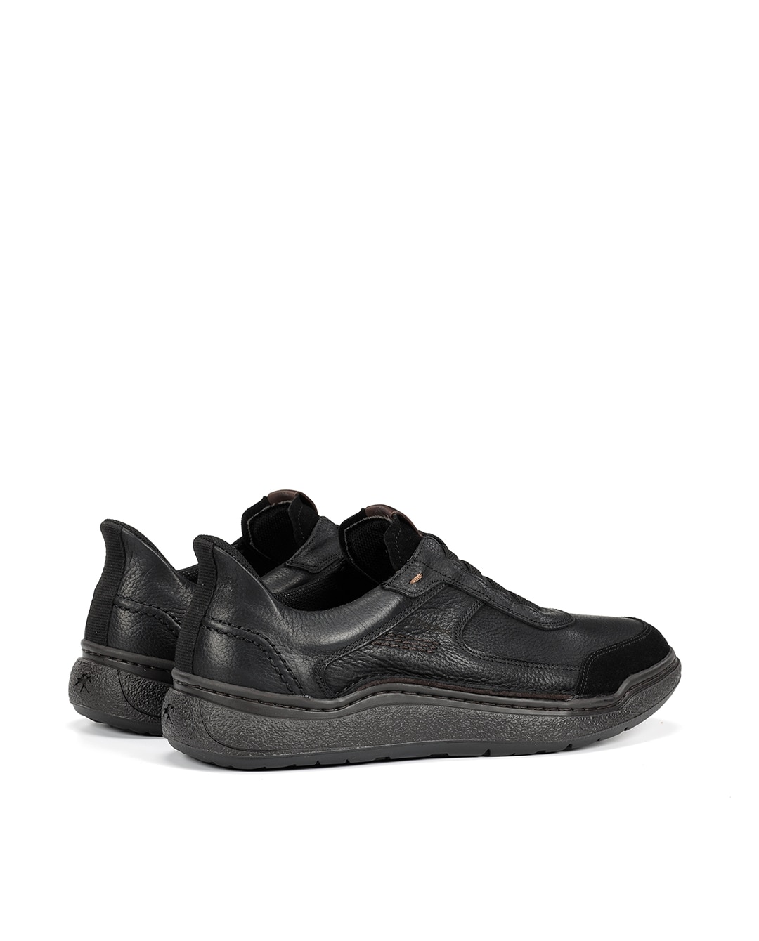 Zapatos de cordones de hombre fabricados en piel - Fluchos - Negro Negro-2