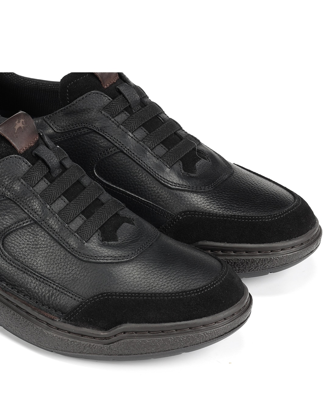 Zapatos de cordones de hombre fabricados en piel - Fluchos - Negro Negro-6