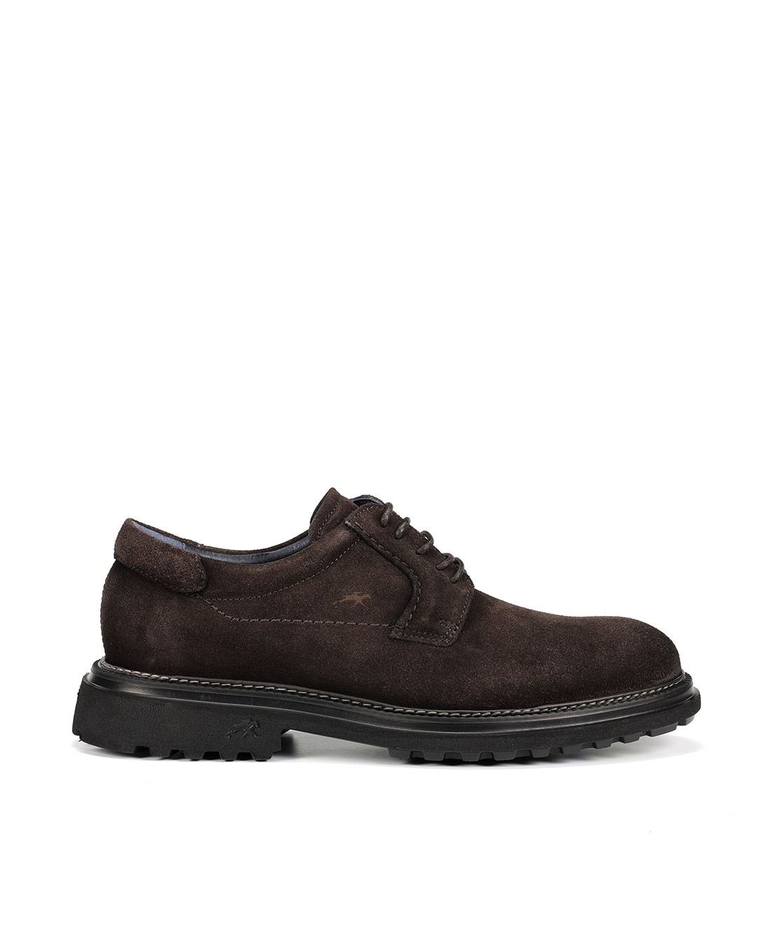 Zapatos de cordones de hombre fabricados en serraje - Fluchos - Marrón Marrón-1