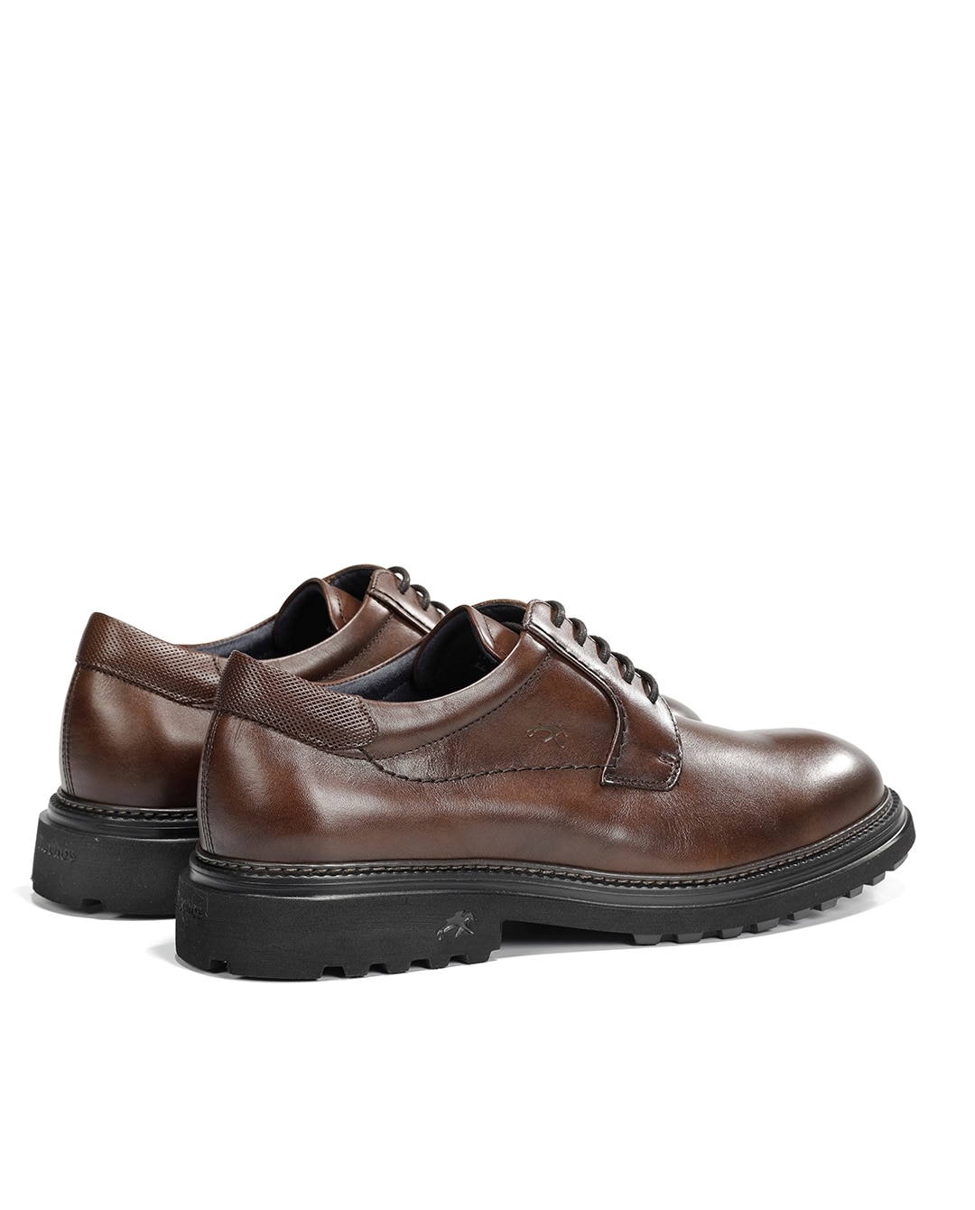 Zapatos de cordones de hombre fabricados en piel - Fluchos - Marrón Marrón-2