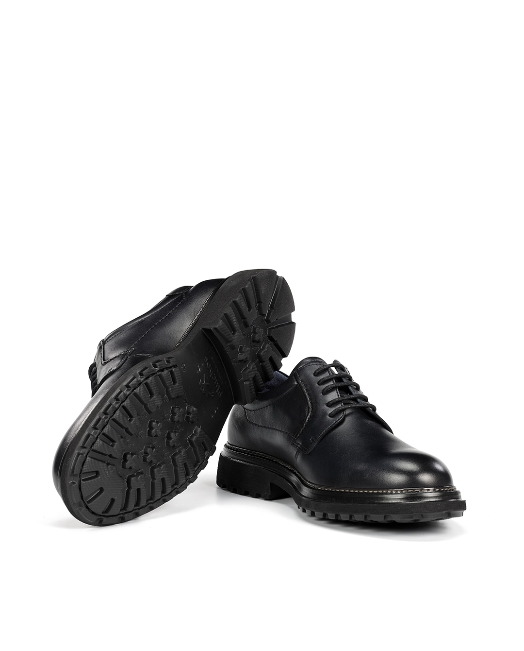 Zapatos de cordones de hombre fabricados en piel - Fluchos - Azul Azul-4