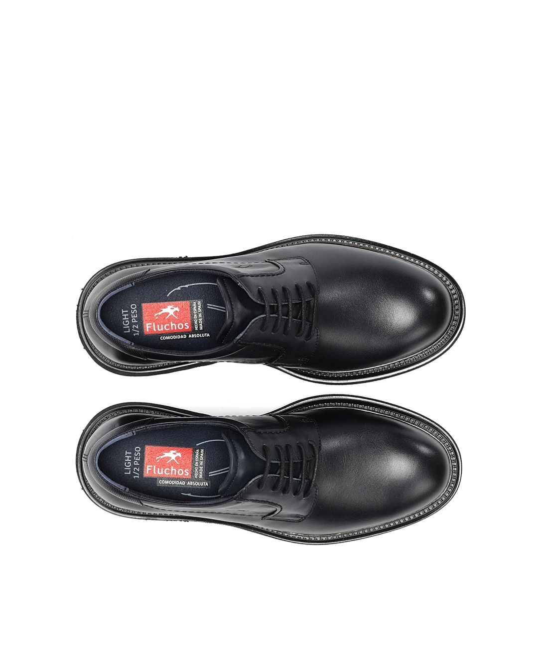 Zapatos de cordones de hombre fabricados en piel - Fluchos - Azul Azul-5