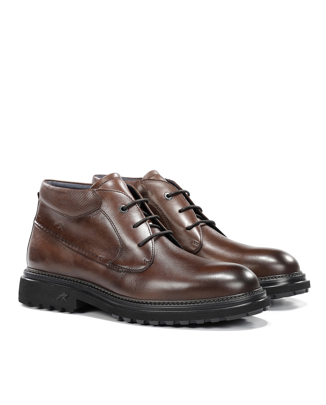 Botines de hombre fabricados en piel - Fluchos - Marrón Marrón-3