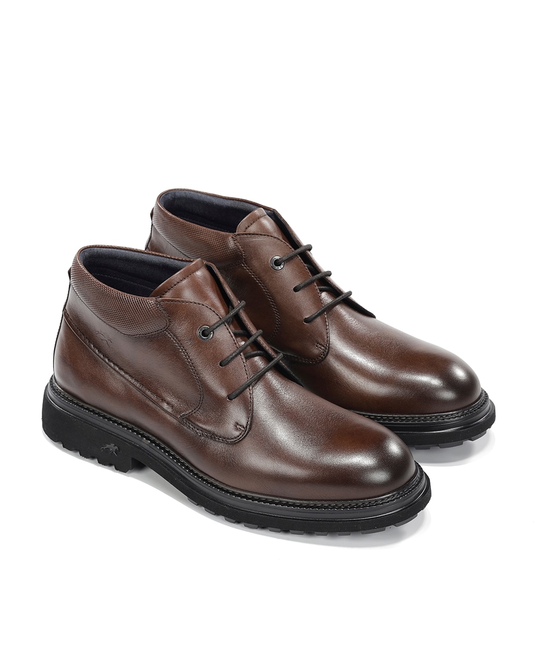 Botines de hombre fabricados en piel - Fluchos - Marrón Marrón-4