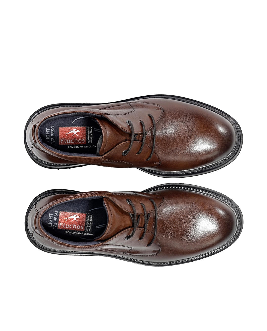 Botines de hombre fabricados en piel - Fluchos - Marrón Marrón-5