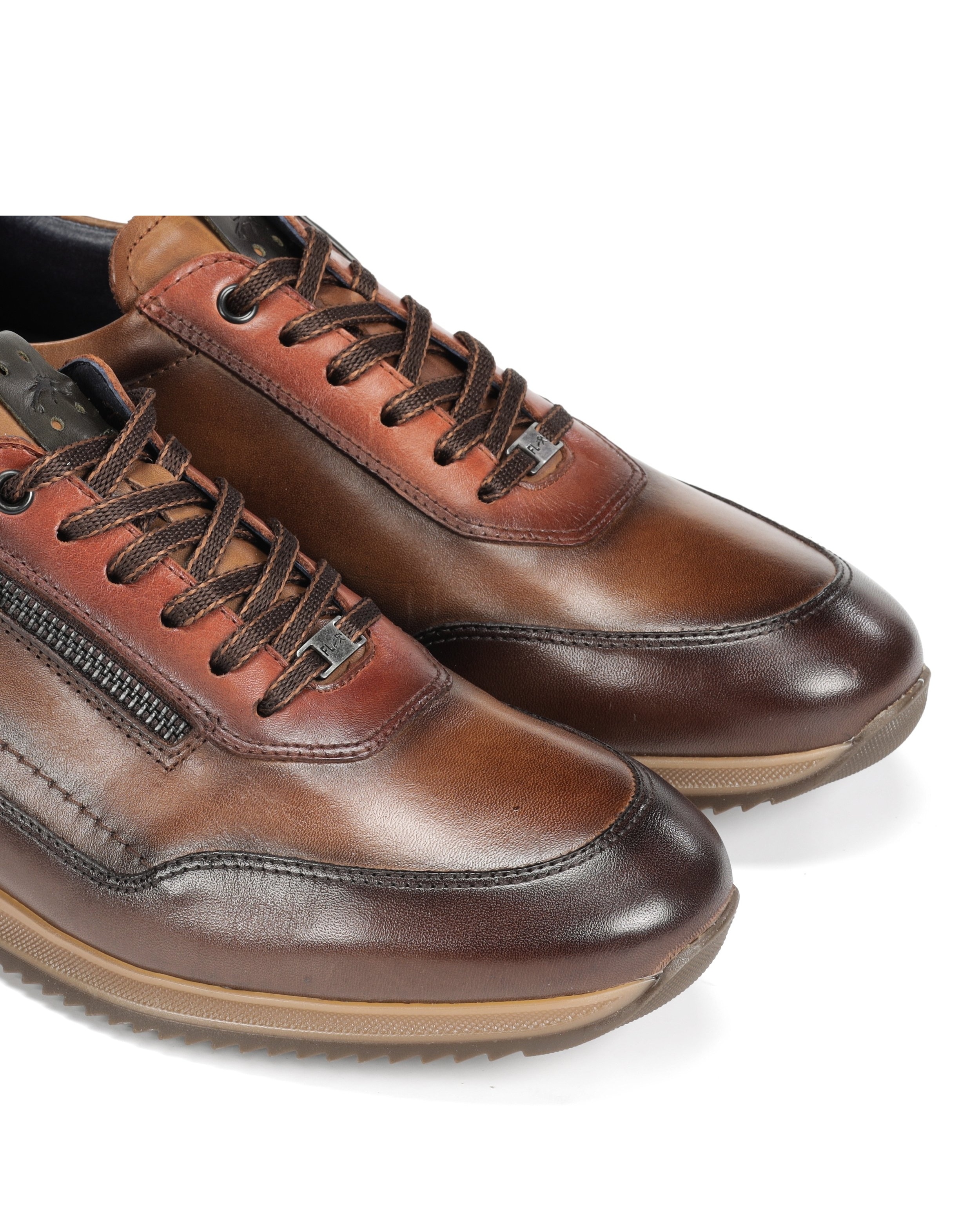 Zapatos de cordones de hombre fabricados en piel - Fluchos - Marrón claro Marrón claro-6