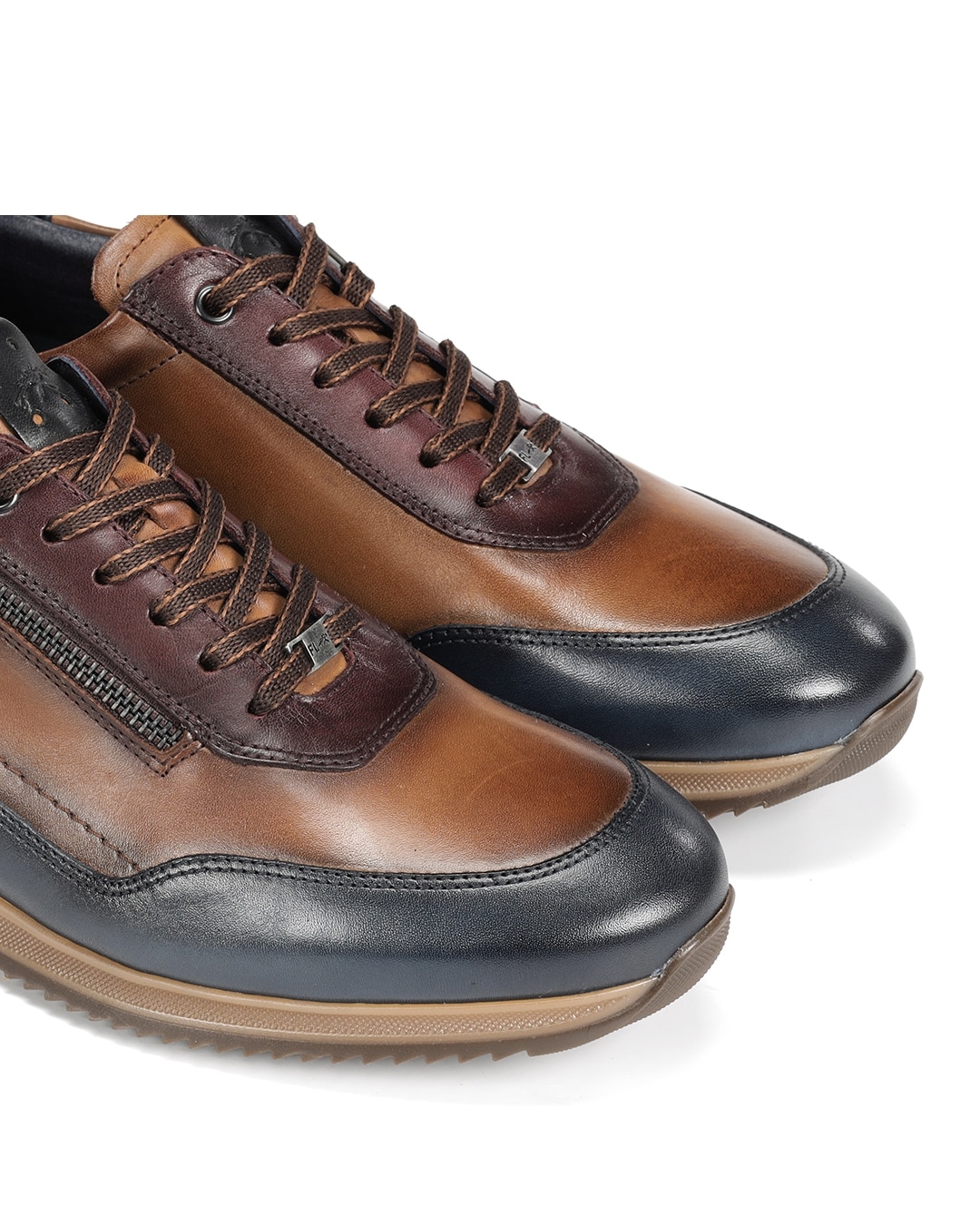 Zapatos de cordones de hombre fabricados en piel - Fluchos - Marrón Marrón-6