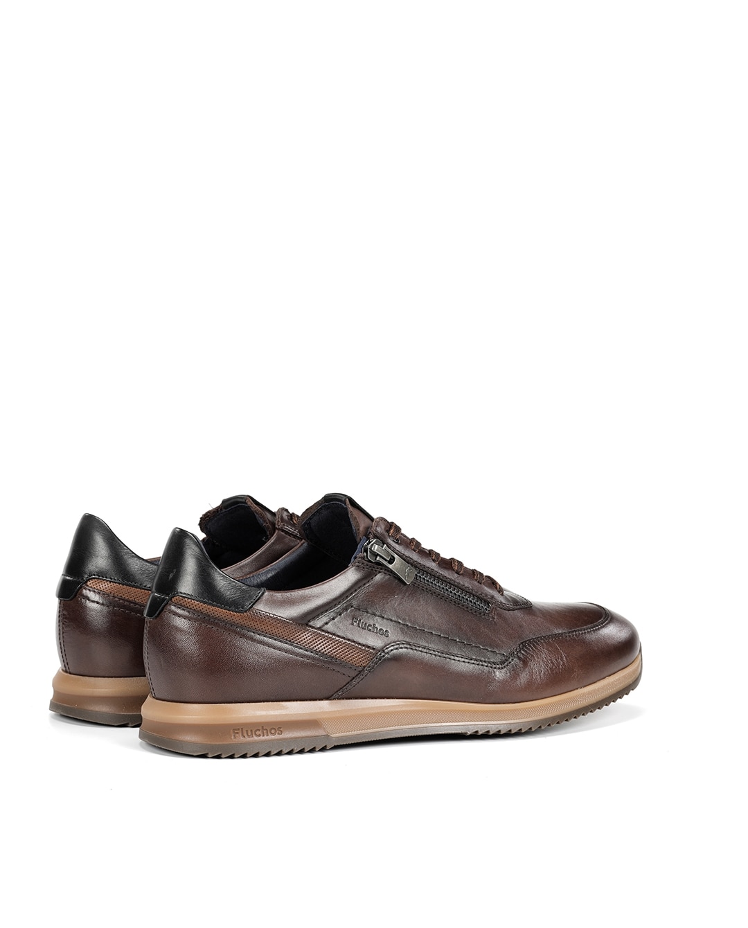 Imagen 2 de Zapatos de cordones de hombre fabricados en piel - Fluchos - Marrón Marrón