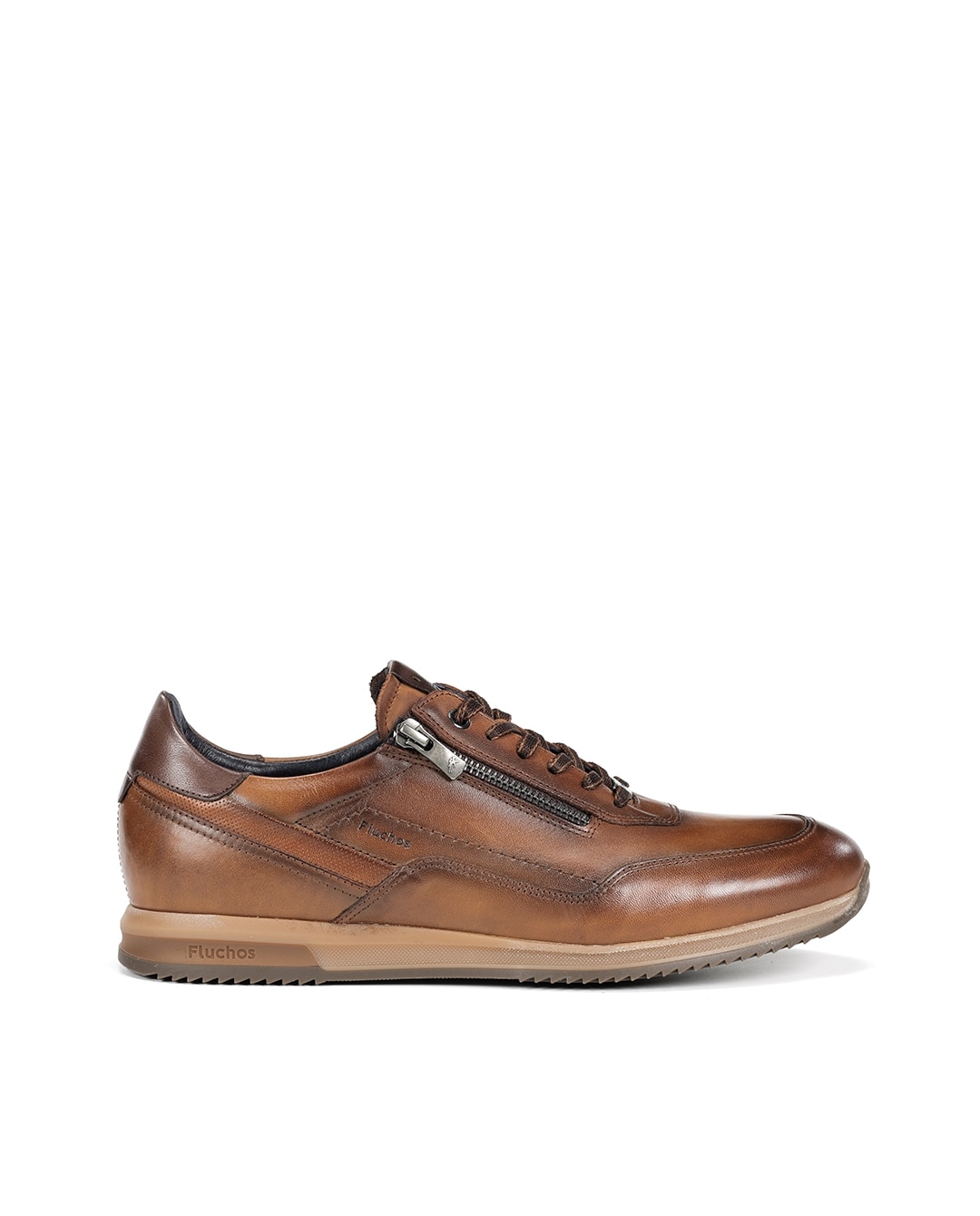 Imagen 1 de Zapatos de cordones de hombre fabricados en piel - Fluchos - Marrón oscuro Marrón oscuro