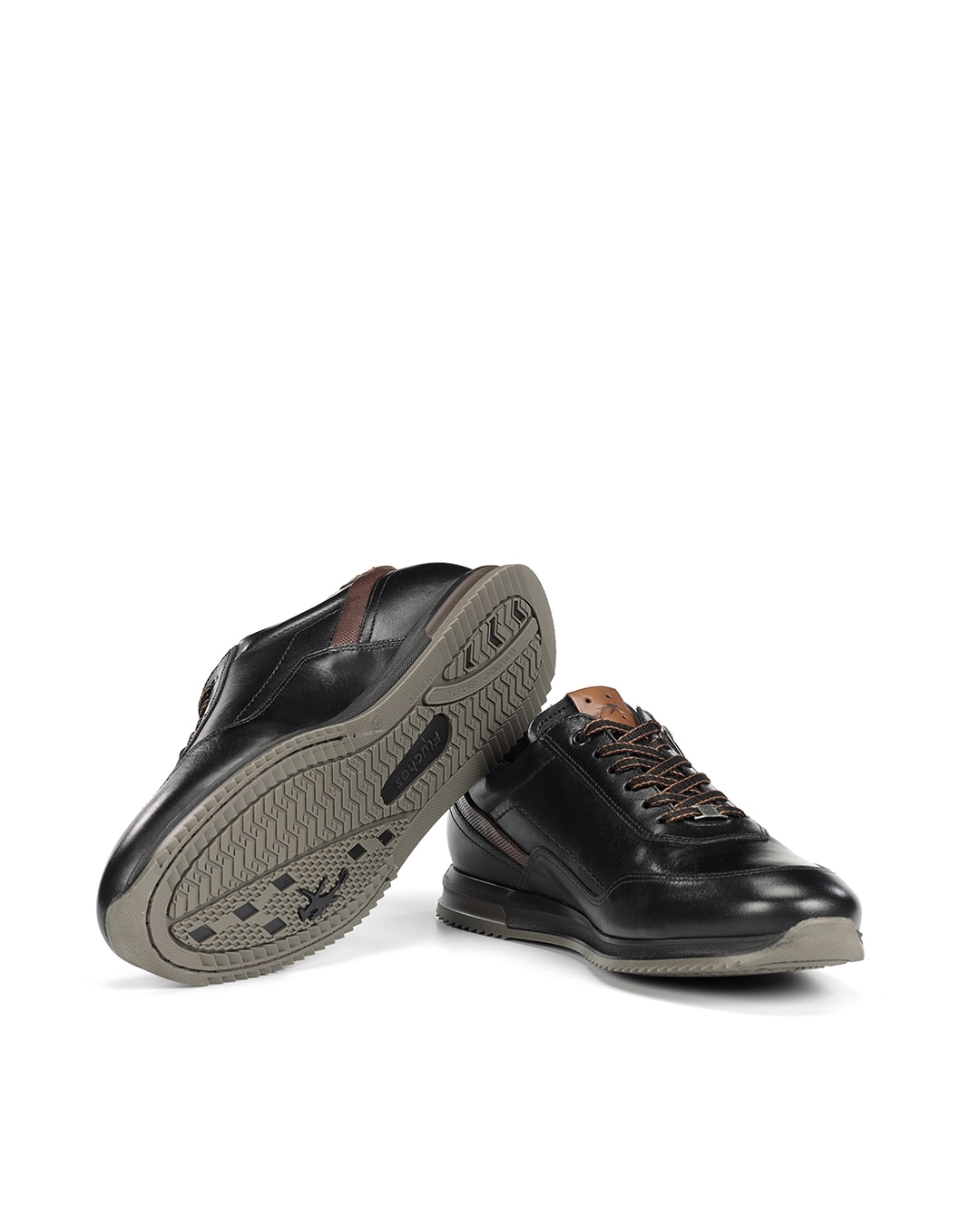 Imagen 4 de Zapatos de cordones de hombre fabricados en piel - Fluchos - Negro Negro