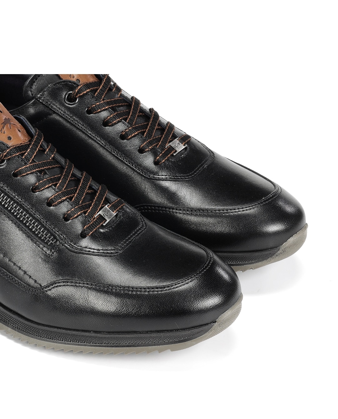 Imagen 6 de Zapatos de cordones de hombre fabricados en piel - Fluchos - Negro Negro