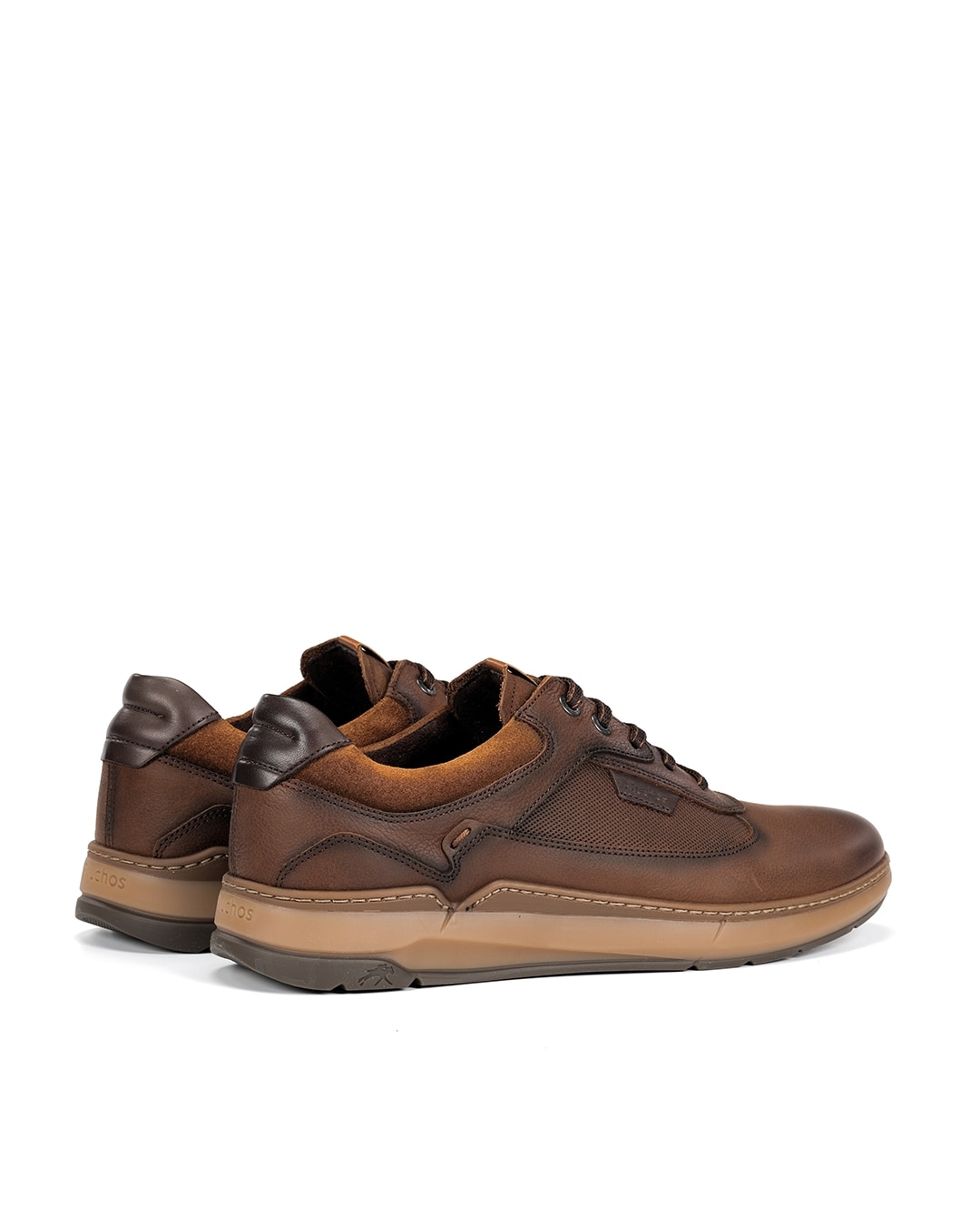 Zapatos de cordones de hombre fabricados en nobuck - Fluchos - Marrón Marrón-2
