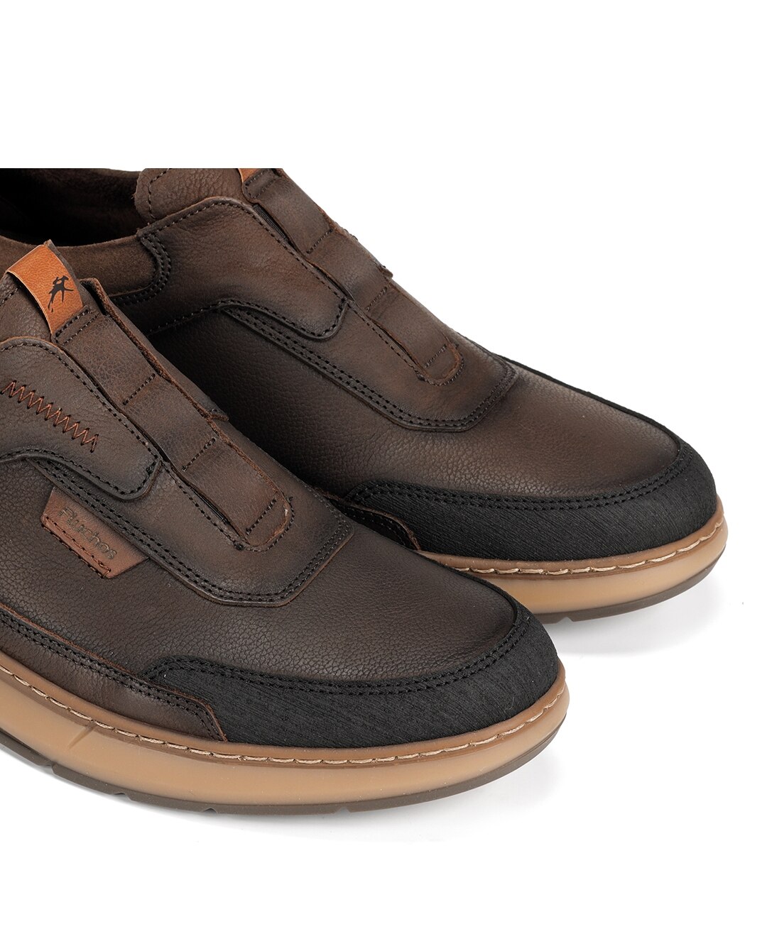Zapatos de cordones de hombre fabricados en nobuck - Fluchos - Marrón Marrón-6