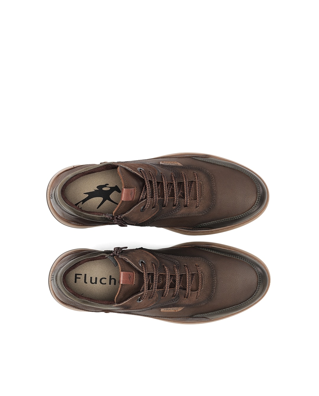 Botines de hombre fabricados en nobuck - Fluchos - Marrón Marrón-5