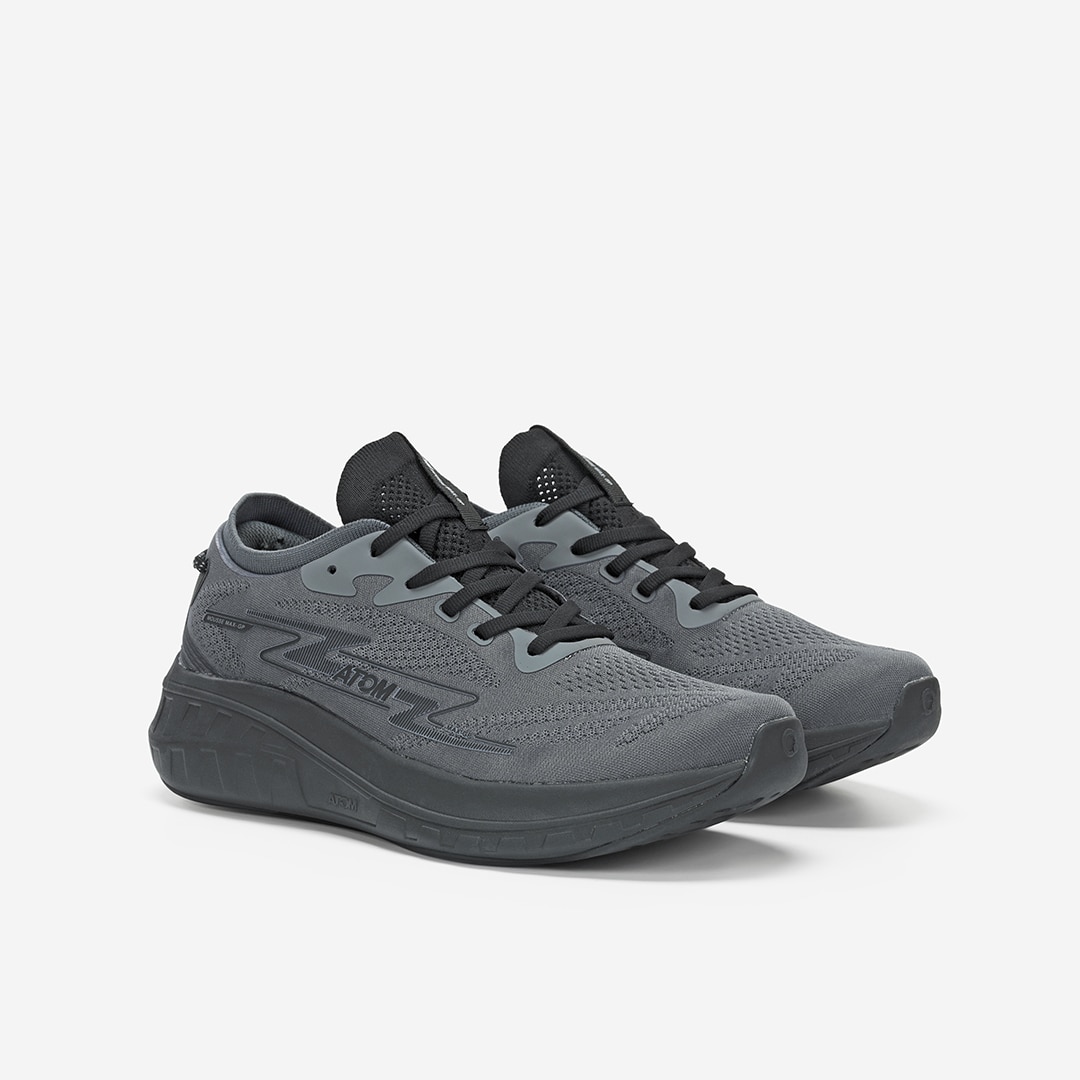 Zapatillas de running de hombre Atom - Negro / Gris Negro / Gris-5