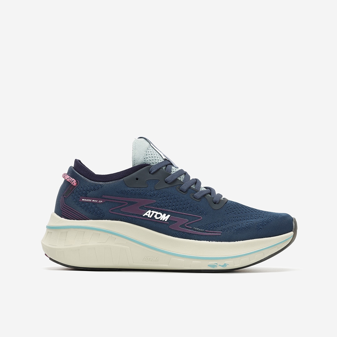 Atom Zapatillas de running de mujer Azul marino / Rosa