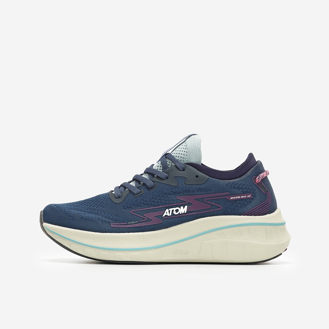 Zapatillas de running de mujer Atom - Azul marino / Rosa Azul marino / Rosa-2