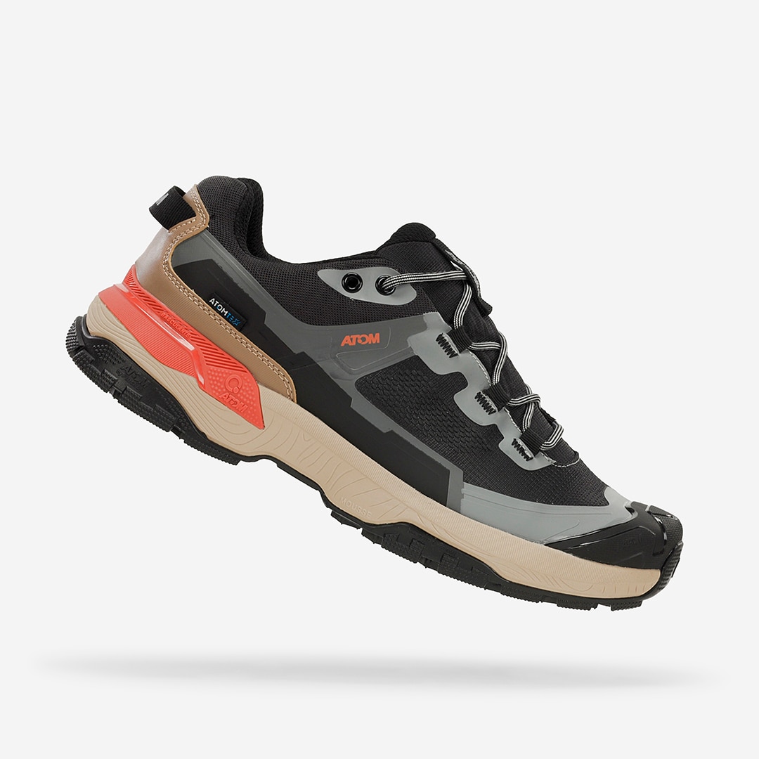 Atom Zapatillas de montaña de hombre Negro / Naranja
