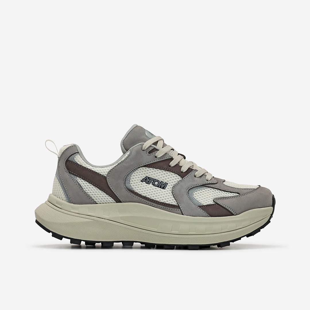 Zapatillas casual de hombre Atom - Gris Gris-1