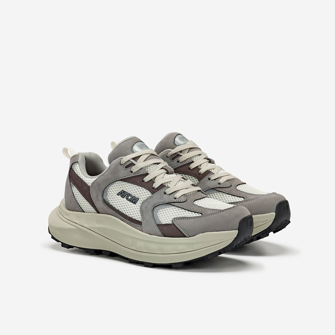 Zapatillas casual de hombre Atom - Gris Gris-4