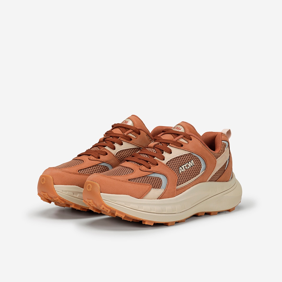 Zapatillas casual de hombre Atom - Marrón Marrón-4