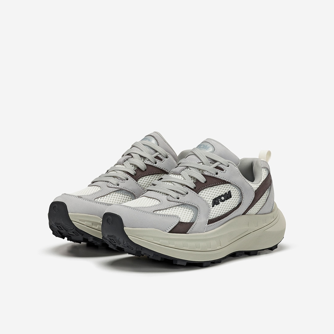 Zapatillas casual de mujer Atom - Gris Gris-3