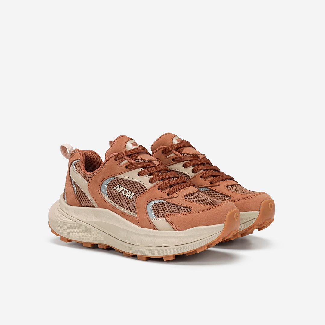 Zapatillas casual de mujer Atom - Marrón Marrón-3