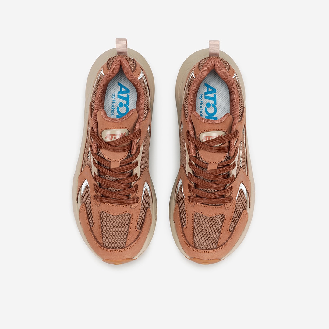 Zapatillas casual de mujer Atom - Marrón Marrón-5
