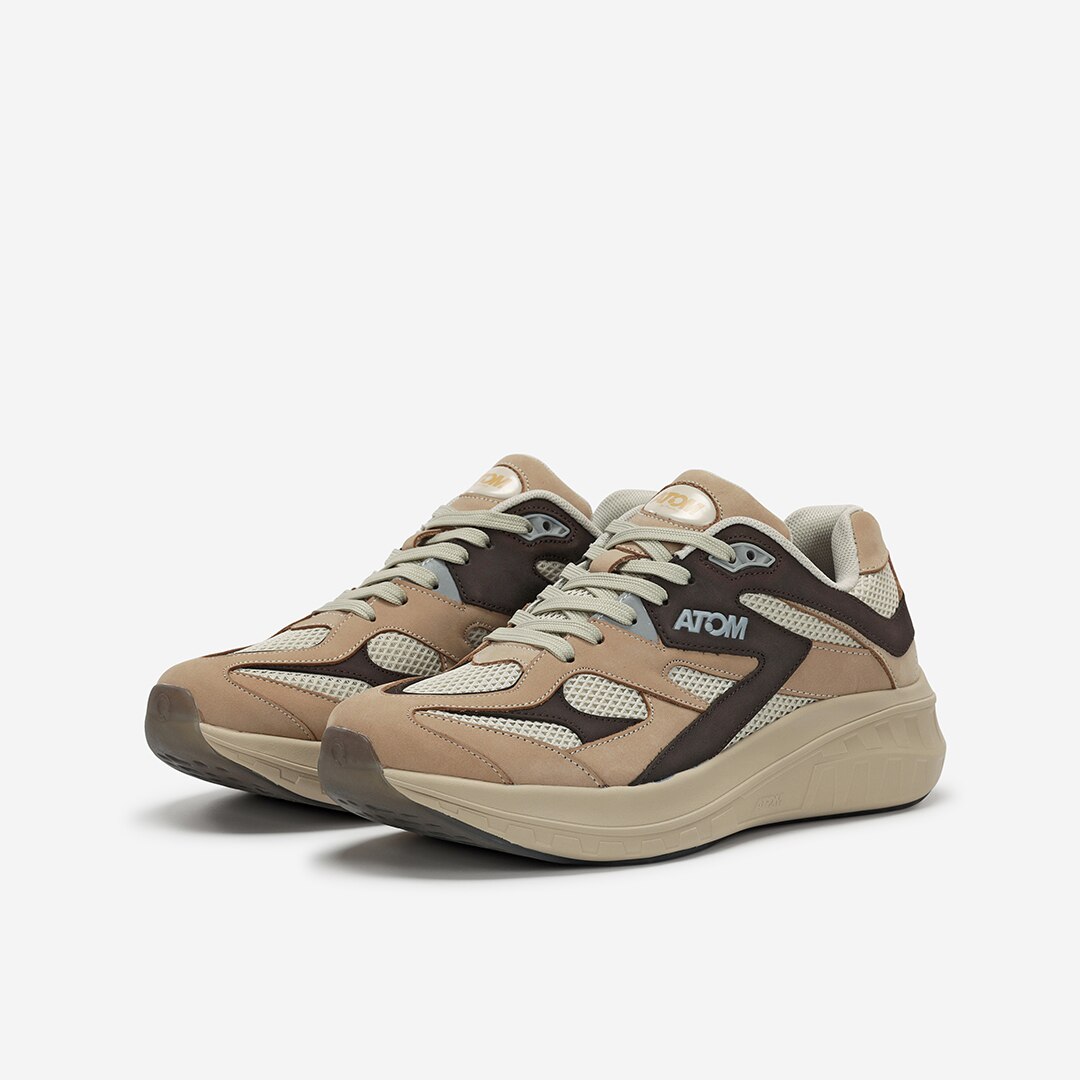 Zapatillas casual de hombre Atom - Marrón claro Marrón claro-4