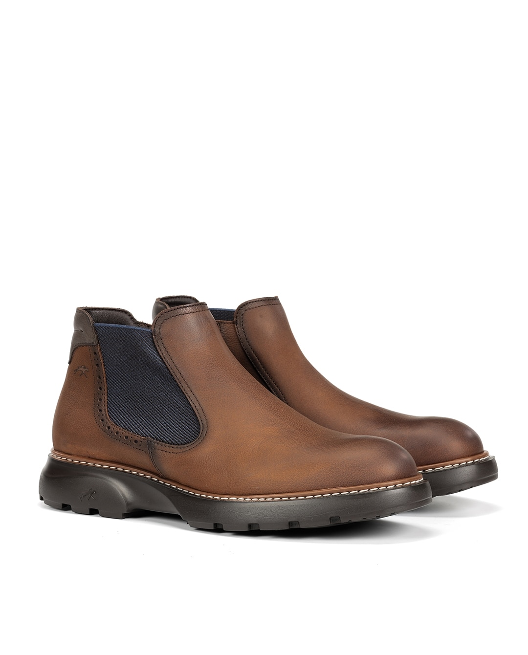 Botines de hombre fabricados en nobuck - Fluchos - Marrón Marrón-3