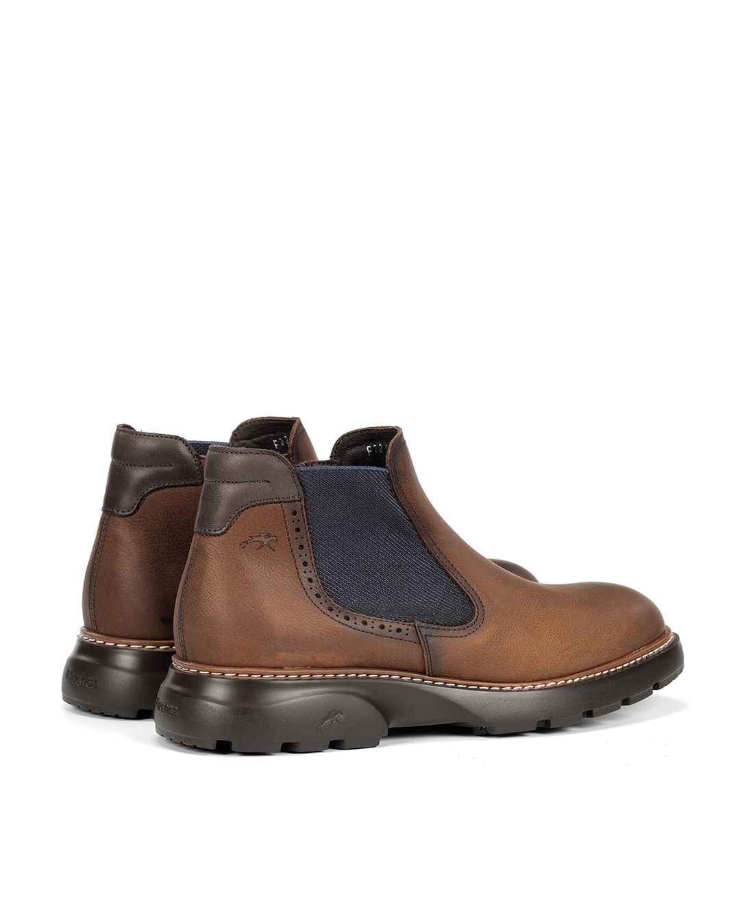 Botines de hombre fabricados en nobuck - Fluchos - Marrón Marrón-2