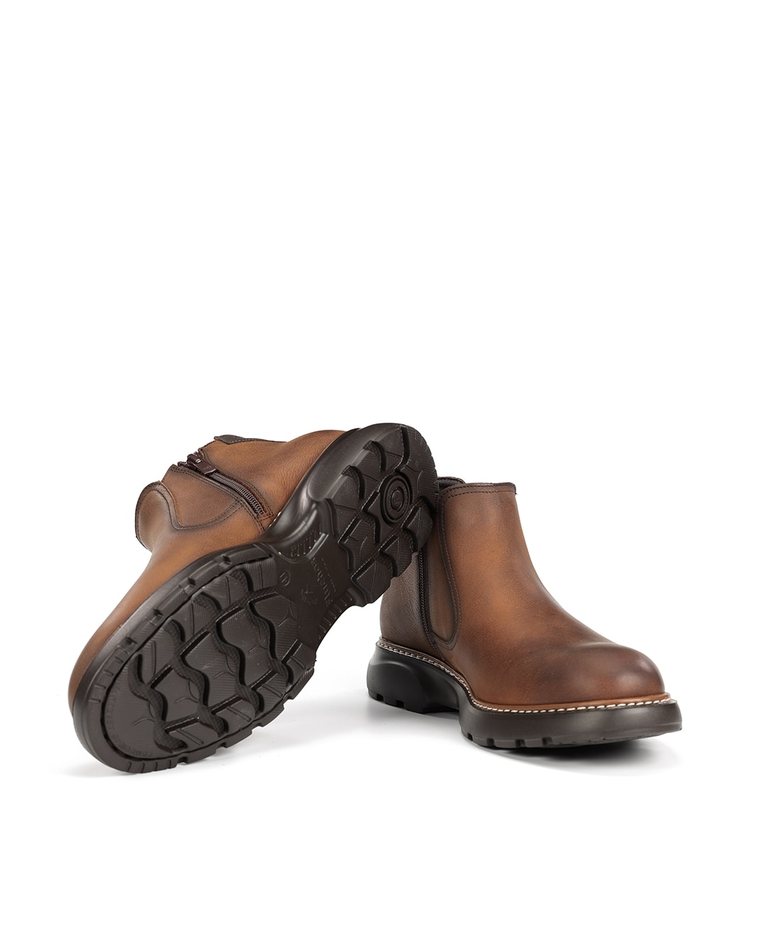 Botines de hombre fabricados en nobuck - Fluchos - Marrón Marrón-4
