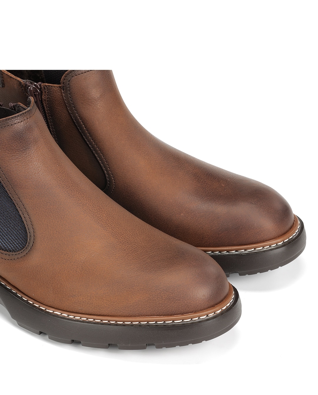 Botines de hombre fabricados en nobuck - Fluchos - Marrón Marrón-6